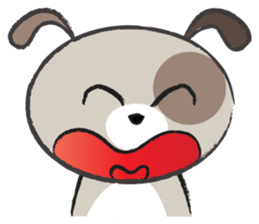 Round round puppy sticker #14422679