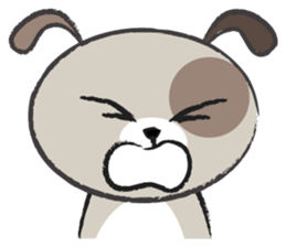 Round round puppy sticker #14422682