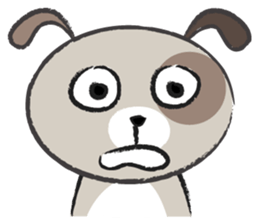 Round round puppy sticker #14422684