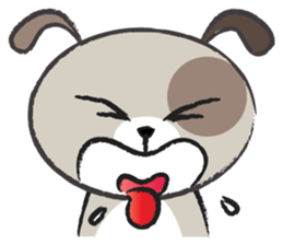 Round round puppy sticker #14422685