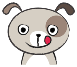 Round round puppy sticker #14422687