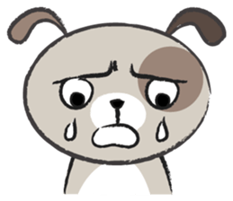 Round round puppy sticker #14422689