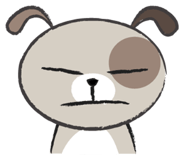 Round round puppy sticker #14422690