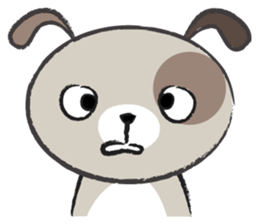 Round round puppy sticker #14422691