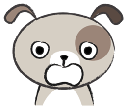 Round round puppy sticker #14422692