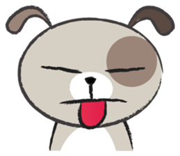 Round round puppy sticker #14422693