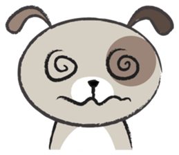 Round round puppy sticker #14422695