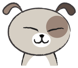 Round round puppy sticker #14422696