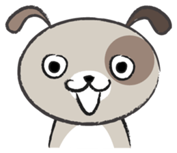 Round round puppy sticker #14422699