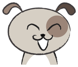 Round round puppy sticker #14422700