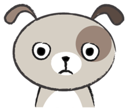 Round round puppy sticker #14422701