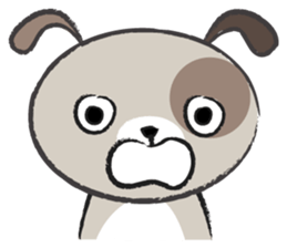 Round round puppy sticker #14422703