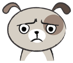 Round round puppy sticker #14422704