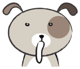 Round round puppy sticker #14422705