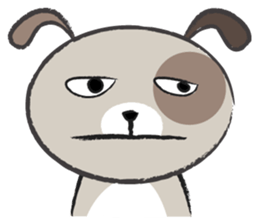 Round round puppy sticker #14422706