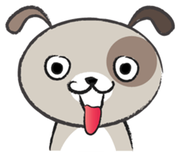 Round round puppy sticker #14422708