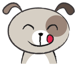 Round round puppy sticker #14422709