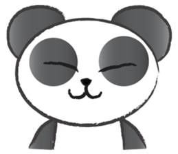 round round panda sticker #14423704