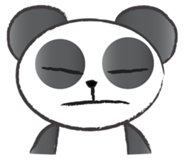 round round panda sticker #14423705