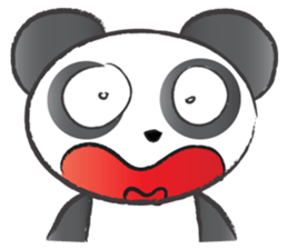 round round panda sticker #14423706