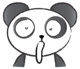 round round panda sticker #14423707