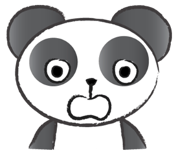 round round panda sticker #14423708