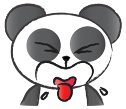 round round panda sticker #14423709