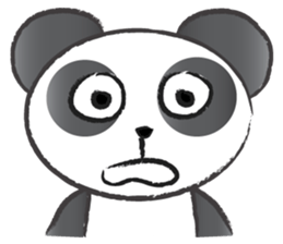 round round panda sticker #14423711