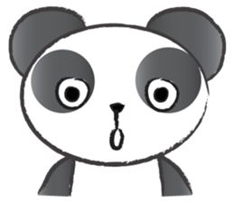 round round panda sticker #14423713