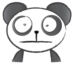 round round panda sticker #14423714