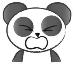 round round panda sticker #14423716