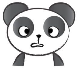 round round panda sticker #14423718