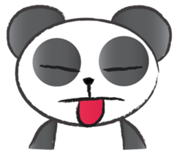 round round panda sticker #14423719