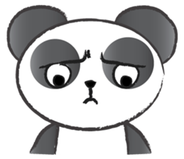 round round panda sticker #14423720