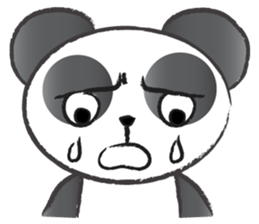 round round panda sticker #14423721