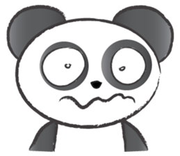 round round panda sticker #14423722