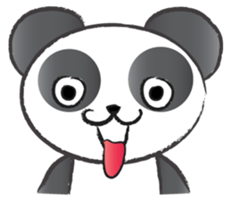 round round panda sticker #14423723