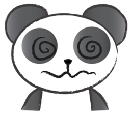 round round panda sticker #14423724