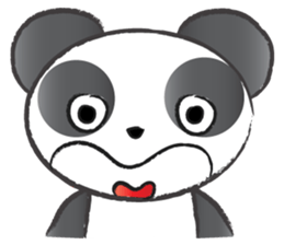 round round panda sticker #14423725