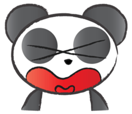 round round panda sticker #14423727