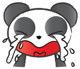 round round panda sticker #14423728