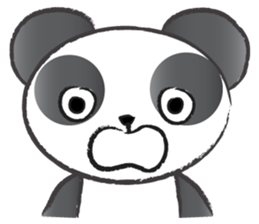 round round panda sticker #14423730