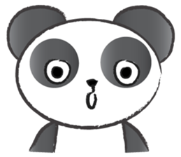 round round panda sticker #14423731
