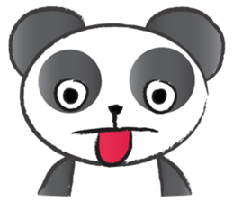 round round panda sticker #14423732