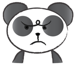 round round panda sticker #14423733