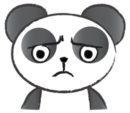 round round panda sticker #14423734