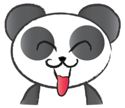 round round panda sticker #14423735