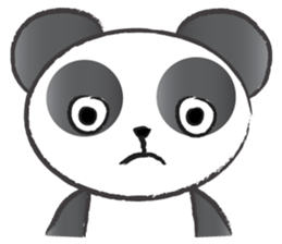 round round panda sticker #14423736