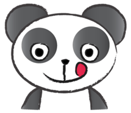 round round panda sticker #14423738