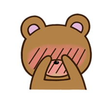 Happy cute bear sticker #14423835